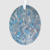 Dusty Blue Ornaments Ornament (Vorderseite)