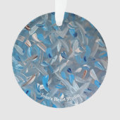 Dusty Blue Ornaments Ornament (Vorderseite)