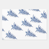 Dusty Blue Pagoda Geschenkpapier Set (Vorderseite 2)