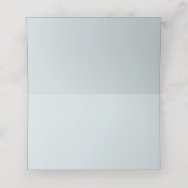 Dusty blue pampas floral first holy communion platzkarte (Innenseite Aufgefaltet)