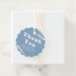 Dusty Blue Pampas Grass Vielen Dank Geschenkanhänger