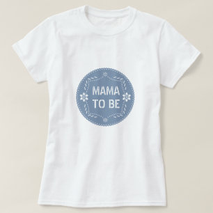 Dusty blue papel picado mama zu Baby Boy Shower T-Shirt