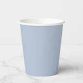 Dusty Blue Paper Cups Pappbecher (Rückseite)