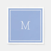 Dusty Blue Paper Napkin Serviette (Vorderseite)