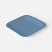 Dusty Blue Paper Plate Pappteller (Gewinkelt)