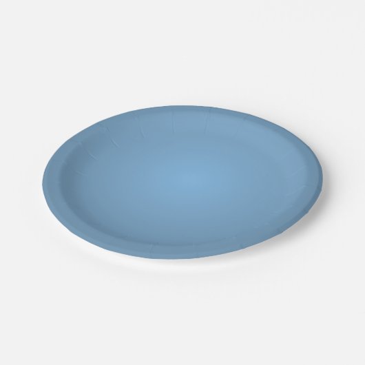 Dusty Blue Pappteller (Schrägansicht)