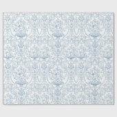 Dusty Blue Pattern Geschenkpapier (Flach)