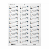 Dusty Blue Peach Blush Geometric Floral Wedding La (Vorne)