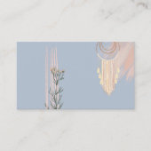 Dusty Blue Peach Boho Dream Catcher Visitenkarte (Vorderseite)