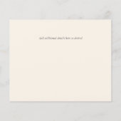 Dusty Blue Peach BOHO Wedding Save the Dates (Rückseite)