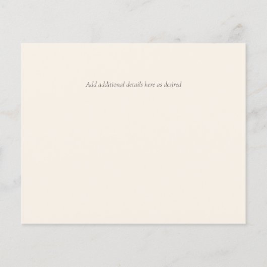 Dusty Blue Peach BOHO Wedding Save the Dates (Rückseite)