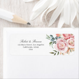 Dusty Blue & Peach Floral Wedding