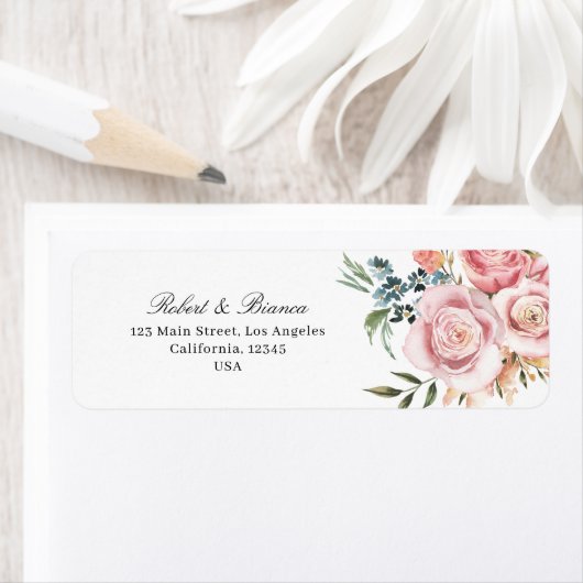 Dusty Blue & Peach Floral Wedding (Insitu)