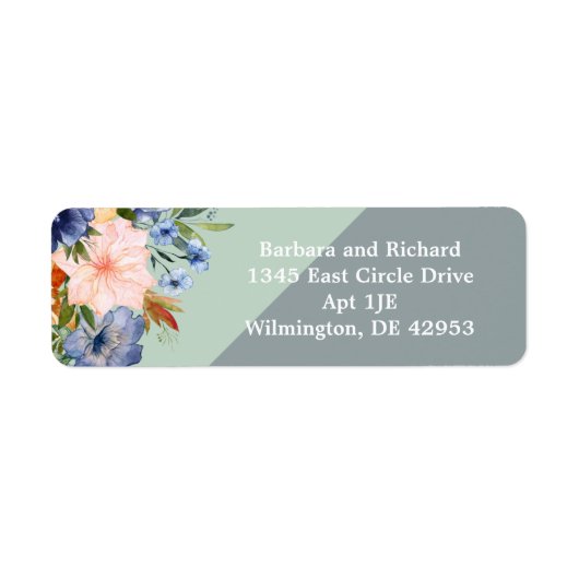 Dusty Blue Peach Green Wedding (Vorne)