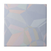 Dusty Blue & Peach Seamless Polygons Fliese (Vorderseite)
