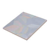 Dusty Blue & Peach Seamless Polygons Fliese (Seite)