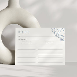 Dusty Blue Peony Garden Brautparty Rezept Karte