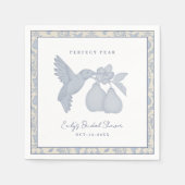 Dusty Blue Perfect Pear Brautparty Napkins Serviette (Vorderseite)