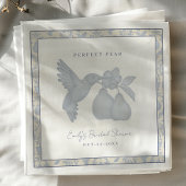 Dusty Blue Perfect Pear Brautparty Napkins Serviette