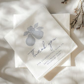 Dusty Blue Perfect Pear Brautparty Vielen Dank Serviette