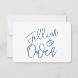 Dusty Blue Personalisiert Vielen Dank Mitteilungskarte