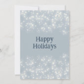 Dusty Blue Pine Filiale Weihnachten Einladung (Rückseite)