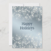 Dusty Blue Pine Filiale Weihnachten Einladung (Rückseite)