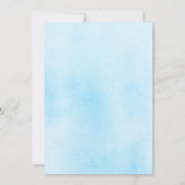 Dusty Blue Pink und Yellow Wildblumen Hochzeit Einladung (Rückseite)