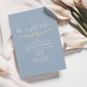 Dusty Blue Probe Dinner Einladung