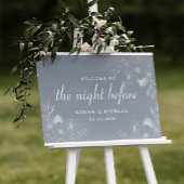 Dusty Blue Probe Dinner Willkommenszeichen Poster