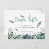 Dusty Blue Pumpkin Baby Duschkabine Windelwaschkar Einladung (Vorne/Hinten)