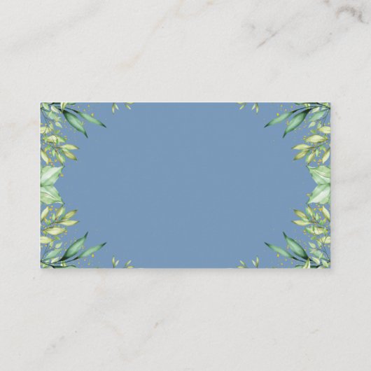 Dusty Blue Pumpkin Baby Shower Books für Baby Begleitkarte (Rückseite)