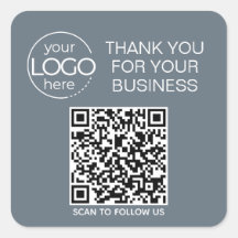 Dusty Blue QR Code Smart Contact