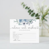 Dusty Blue Rat und wünscht Brautparty Card (Stehend Vorderseite)