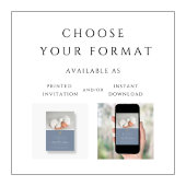 Dusty Blue Religious Cross Boy Foto Taufe Einladung