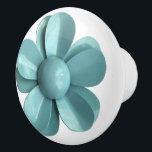 Dusty Blue Romantic Daisy Blossom Hippie Blume Keramikknauf<br><div class="desc">Diese wunderbare Blüte ist direkt aus dem 60er, weil es ein Vintages Email-Blume-Button aus meiner eigenen Sammlung ist. Sie sind viel zu wundervoll, um einfach in meinem Schmuckkasten behalten, also teile ich sie mit allen auf allen möglichen wunderbaren fröhlichen Gegenständen. Karo sie alle da draußen gibt es verschiedene Typen in...</div>