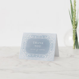 Dusty blue romantic vintage Hochzeit danke