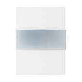 Dusty Blue Romantitic Vintage Hochzeitsmonogramm Einladungsbanderole (Rückseitenbeispiel)