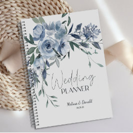 Dusty Blue Rose Blume Hochzeit Planer