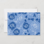 Dusty Blue Rose Elegante Hochzeit von Rosen und Bl (Rückseite)