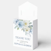 Dusty Blue Rose Floral Wedding Geschenkschachtel (Geöffnet)