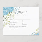 Dusty Blue Rose Hochzeitbudget (Vorderseite)