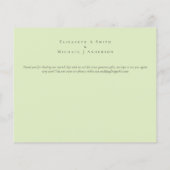 Dusty Blue Rose Limone Blätter Hochzeitbudget Flyer (Hinten)