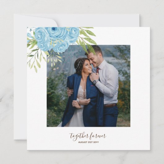 Dusty Blue Rose NewlyWeds Wedding (Vorderseite)