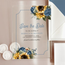 Dusty Blue Rose Sonnenblumen Hochzeit speichern da