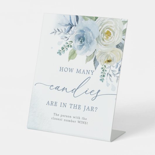 Dusty Blue Rose wie viele Candies im Jar sind Sockelschild (Vorderseite)