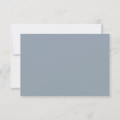 Dusty Blue RSVP CArd (Rückseite)