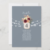 Dusty Blue Rustic Wedding Card (Vorderseite)