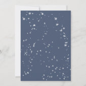 Dusty Blue Sage Green Snowflakes Weihnachts-Party Einladung (Rückseite)