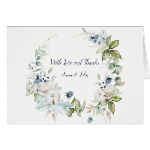 Dusty Blue Sage Green Winter Wedding Vielen Dank
